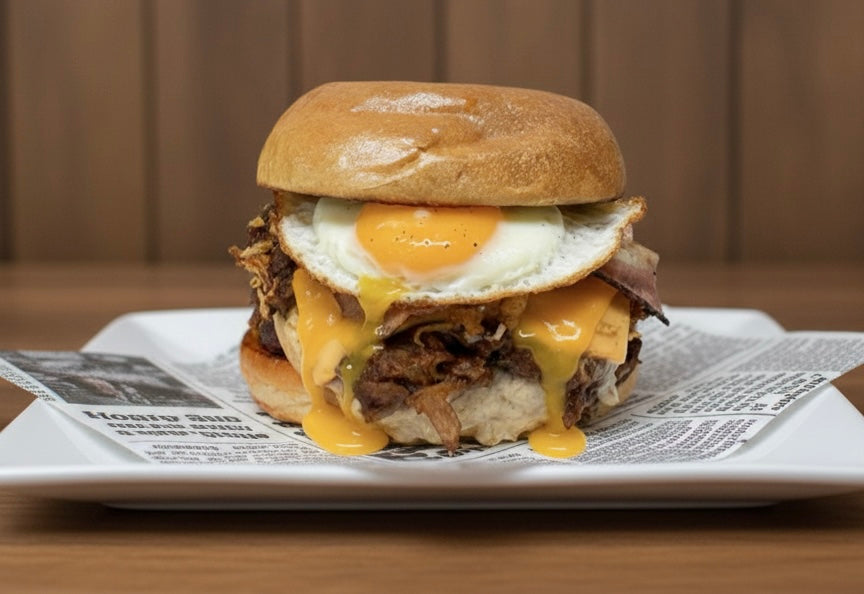 NOVEDAD Hamburguesa Pulled pork. 180 grs.