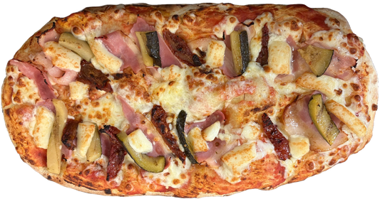 Pinsa Bacon al forno. Tamaño 36 cm ⭖