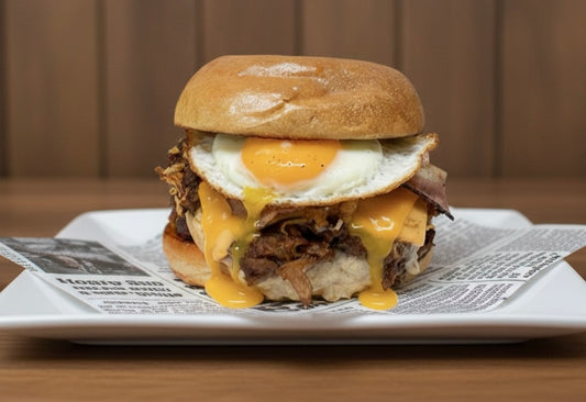 NOVEDAD                              Hamburguesa Pulled pork. 180 grs.