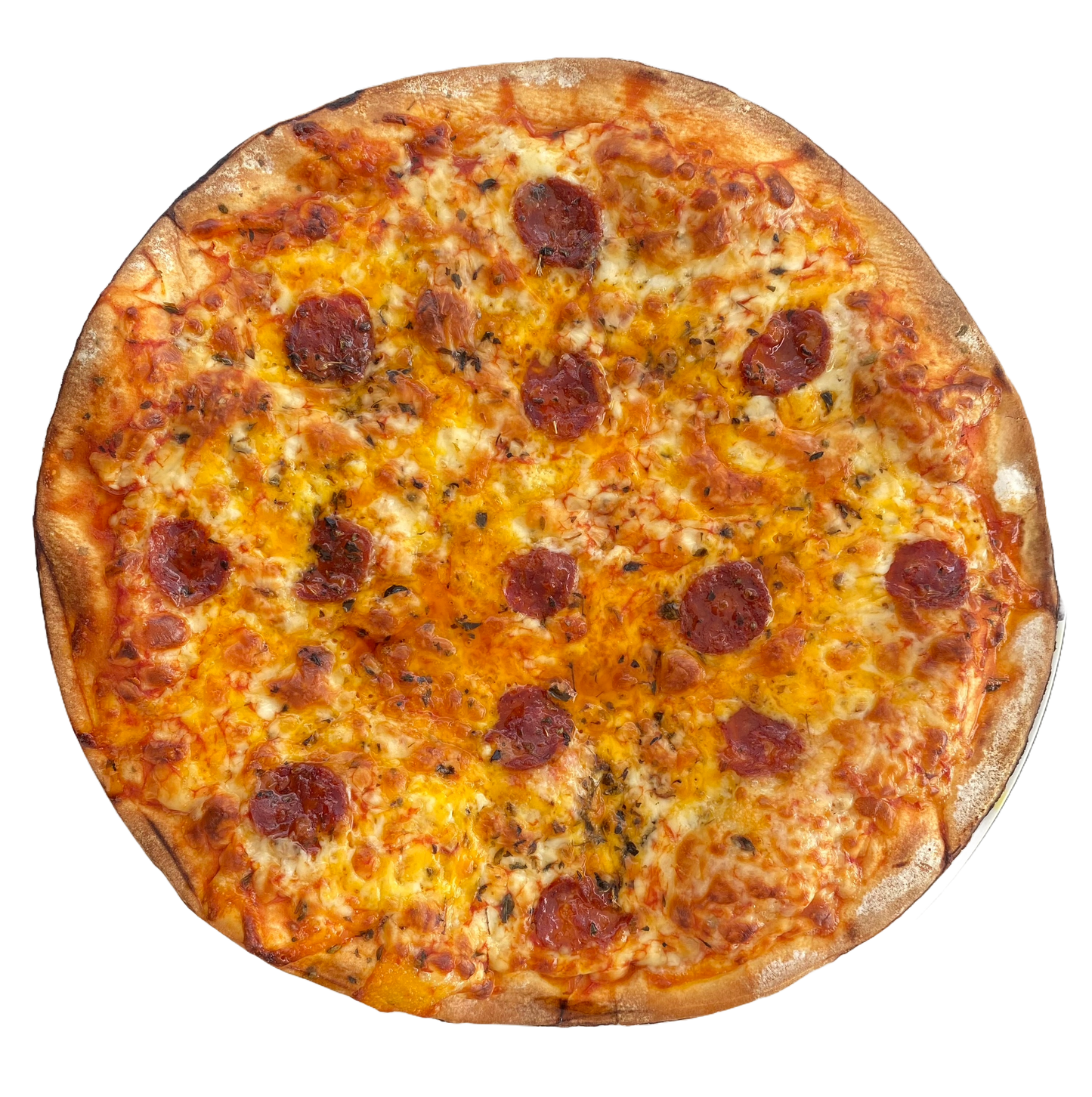 Pizza chorizo iberico y cheddar 500grs