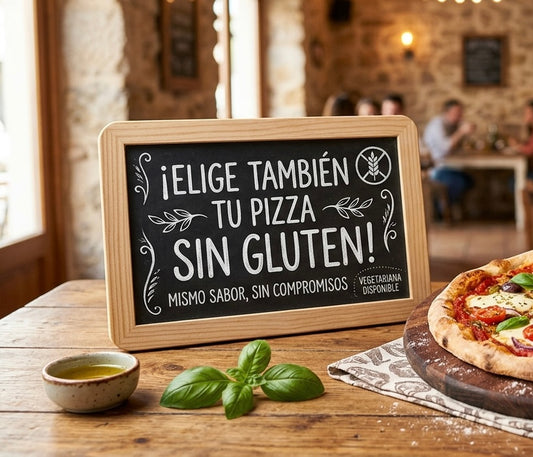 Pizza  33 cm Ø SIN GLUTEN.
