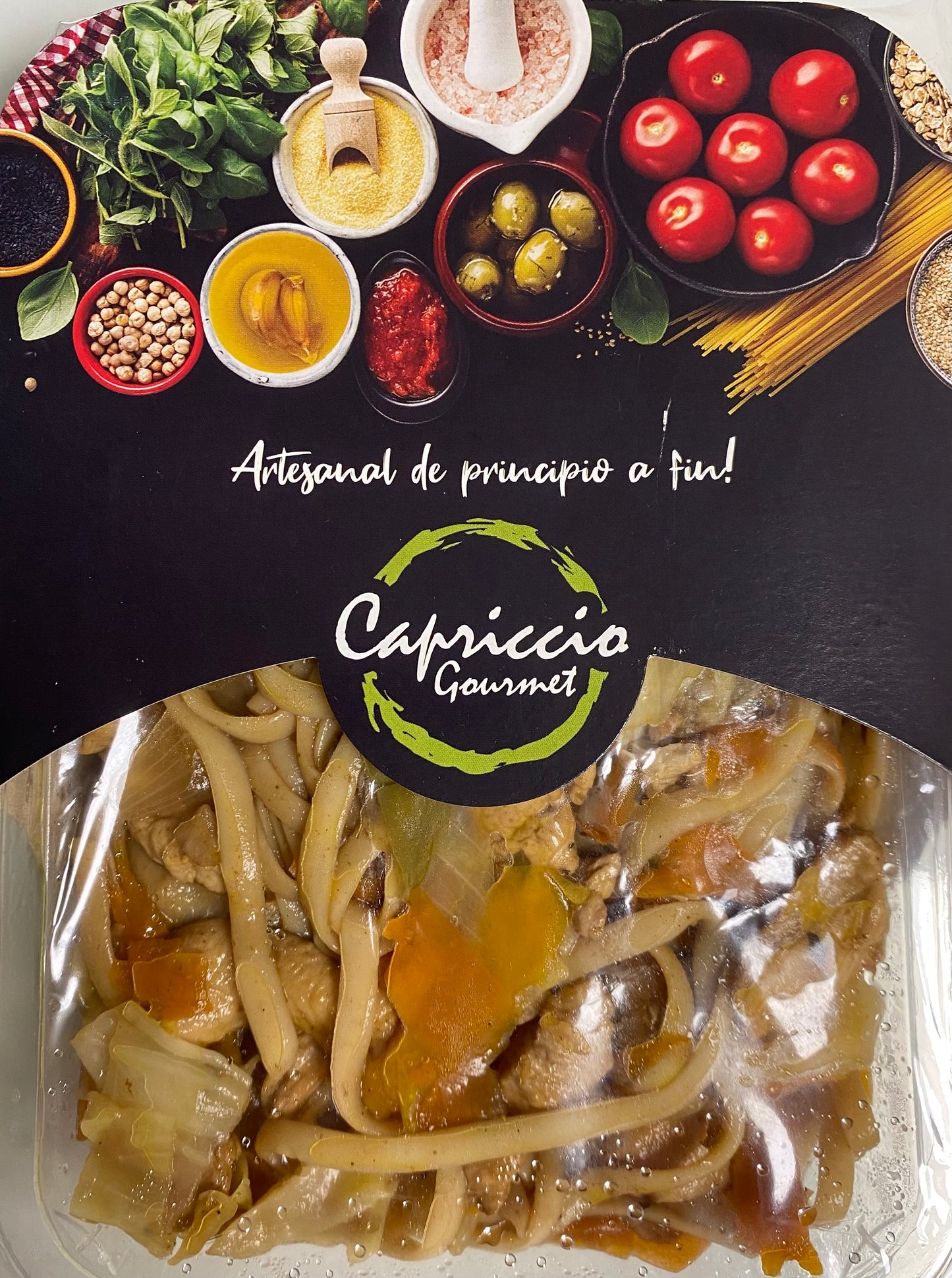 BARQUETA: Linguini con Pollo y verduras 320 gr.