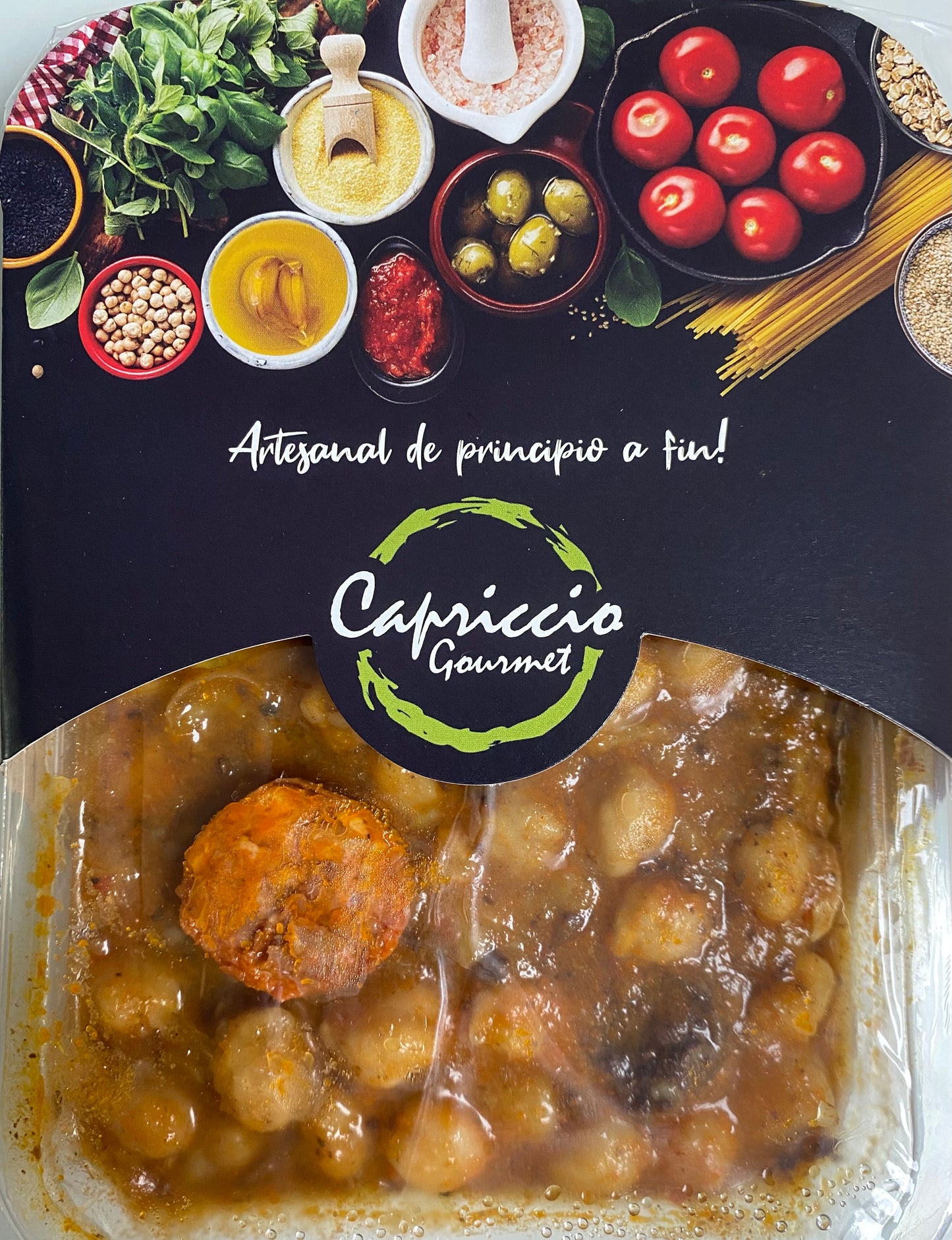 BARQUETA: Cocido de garbanzos con chorizo y morcilla 320 gr.