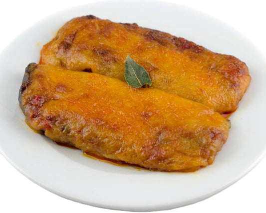 Berenjenas gratinadas al parmesano. 300gr.